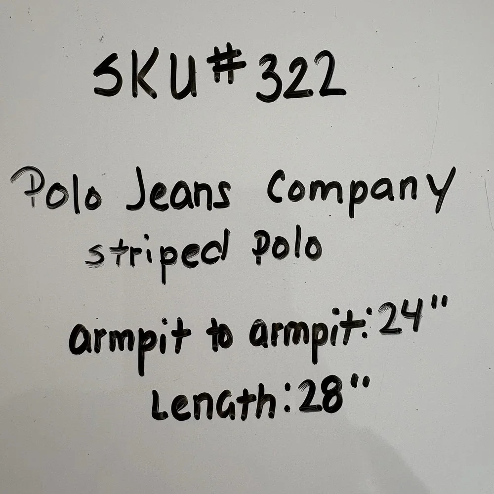 Ralph Lauren‎ Polo Jeans Co Mens Shirt XXL 2XL Vintage Polo Striped Blue